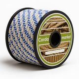 CORDAMARKET 10 mm touw, volwassenen, uniseks, wit, 25 m