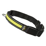 Ferplast Reflectiehalsband Night M Zwart Nylon