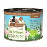 catz finefood Bio kattenvoer varken - N° 509 - natvoer voor katten - 6 x 200 g - zonder granen en toegevoegde suiker (1,2 kg)