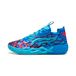 PUMA MB.04 Lo Alien Skins uniseks basketbalschoenen, Blauw/Roze/Groen, Maat 38
