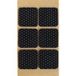 Folmag 6 pcs. Anti-slip felt glides square 40x40 mm black