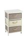 King Home C656423 ladenkast met 3 laden van hout en synthetische Rafia 40 x 30 x 60 H