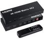 Commutateur HDMI - 4 entrées 2 sorties - 4K x 2K - Extraction audio - Télécommande