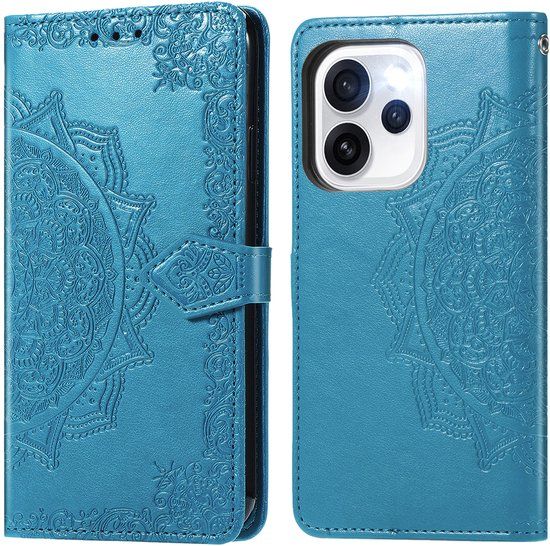 imoshion Hoesje - Geschikt voor Oppo Reno15 F (5G) - Mandala Bookcase - Turquoise