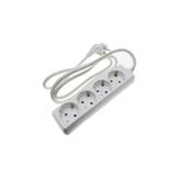 Blendend Duitse stekkerdoos wit 4-voudig 1,5 m 3G 1,5 mm²