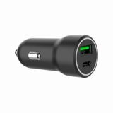 Gembird TA-UC-A2PDQC20-CAR-01 Chargeur de voiture USB-C PD et Quick Charge 3.0 20W, Noir