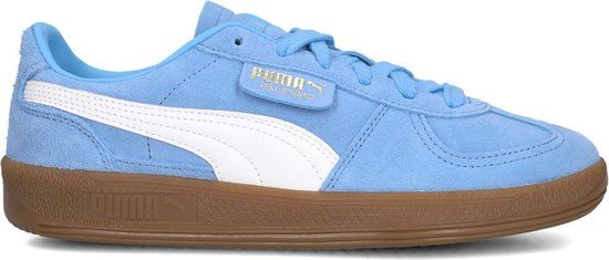 PUMA Palermo Lth Sneakers - Lichtblauw - Maat 36 - Dames