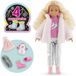 Corolle Girls Valentine Winter Set, Poupée à habiller en tenue d'hiver avec manteau câlin, 4 accessoires, parfum vanille, 28 cm, à partir de 4 ans