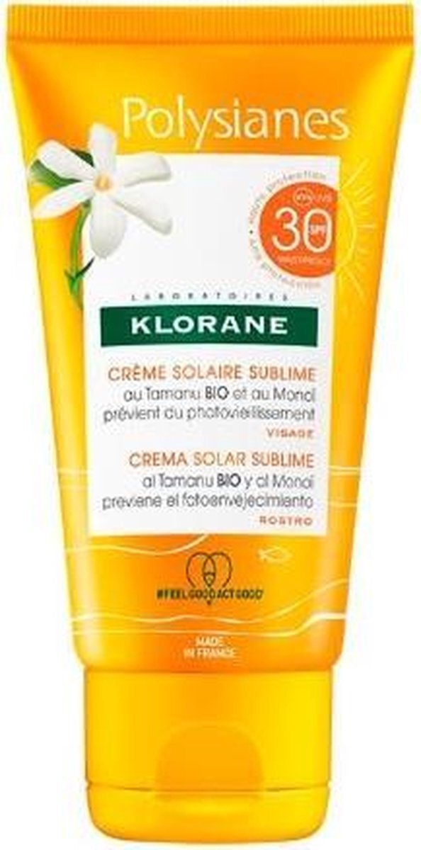 Klorane Polysianes Sublime Face Sun Cream Spf30 50ml