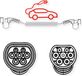 ROLINE Auto oplaadkabel Type2, 3-fase, 480VAC (3P+N+E), 16 A, 11 kW, spiraalkabel (bruikbaar 5m)