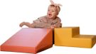 Iglu Softplay Set van 3 kleine foam blokken/speelkussens (pastelroze/beige/honinggeel)
