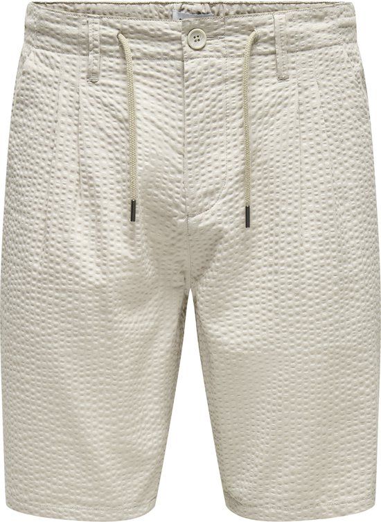 ONLY&SONS ONSLEO LIFE 0009 SEERSUCKER SHORTS NOOS Heren Bermuda shorts XL