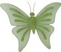 HBX Natural Living Heembloemex Deco Vlinder Fab 44x3,5x33cm groen metaal