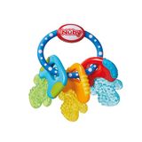Nuby Baby Speelgoed Koelbijtsleutels met 3 sleutels, voor 3 keer langer actieve koude, voor baby's vanaf 3 maanden, blauw