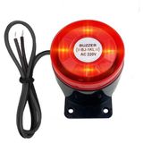 Sirène d'alarme - 120 dB - Lumière clignotante - ABS - 220 V - Résistant à l'humidité
