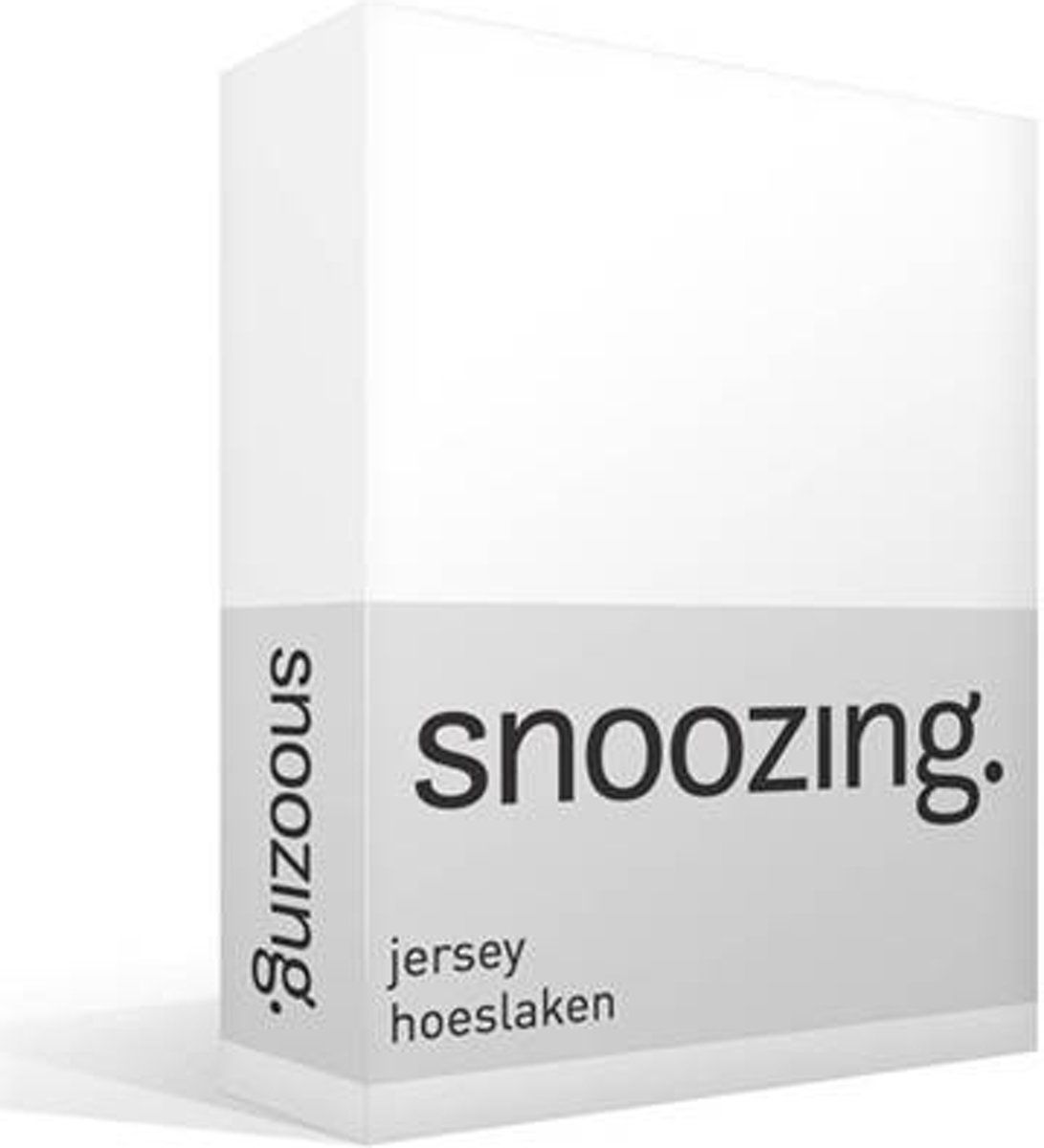 Snoozing Jersey - Hoeslaken - 160x210/220 cm - Wit