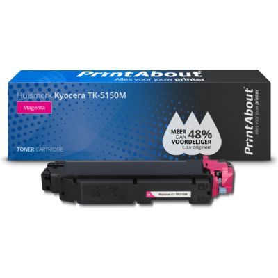 PrintAbout Huismerk TK-5150M Toner Cartridge - Magenta - 11000 Pages