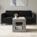 vidaXL Grijze Sonoma Vakkenkast Hout 50x50x50 cm