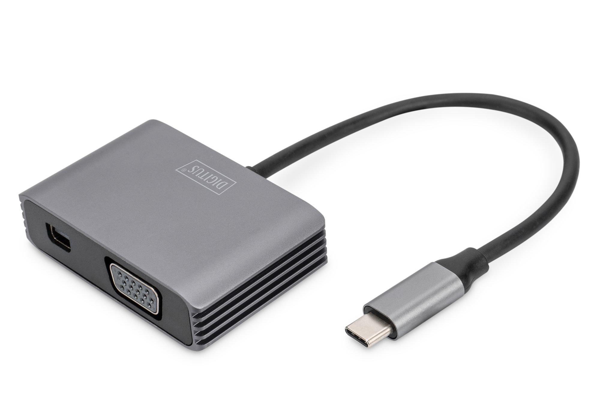Digitus DA-70825 USB grafische adapter 4096 x 2160 Pixels Grijs