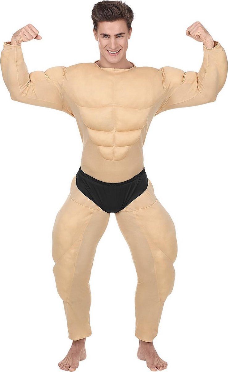 Widmann Opblaas Bodybuilder Kostuum - XL - Carnaval
