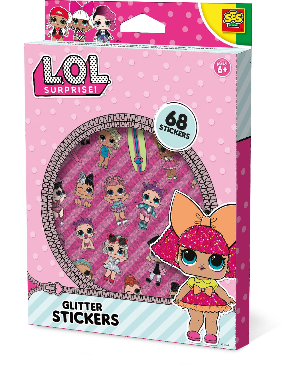 ses L.O.L. Glitter stickers - multi