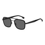Hugo Boss BOSS 1486/S 003/2K Zonnebril Heren Vierkant Metaal Zwart/Grijs