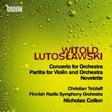 Concerto Ondine Lutoslawski: Concerto For Orchestra | Partita For Violin And Orchestra | Novelette (CD)