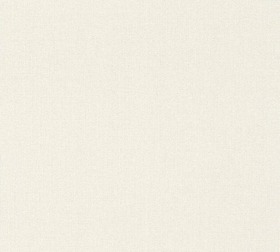 A.S. Création #Hygge - GEMELEERD LINNENLOOK BEHANG - creme - 1005 x 53 cm