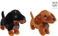Take Me Home pluche teckel knuffel hond bruin 24cm speelgoed.