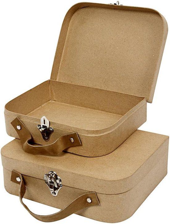 creotime Koffers, afm 22,5x18x6,5 cm, 2 assorti