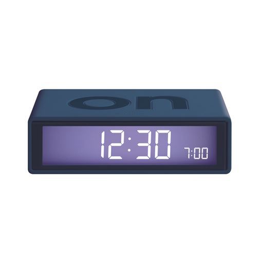 Lexon Clock 2 Flip Wekker - Donkerblauw