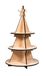 Rayher 3D bouwpakket "Kerstboom", natuurlijk hout, 5 stuks, FSC Mixed Credit, 44,5 cm, display met 3 etages, decoratie, winter, Kerstmis, 46631505
