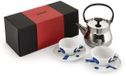 Alessi Cha Theeketel met 2 Theekoppen en Schotels - 900 ml - Inox - Porselein - Inductie