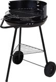 Charcoal BBQ - Round - Wheeled - 41.5cm - Black Grey