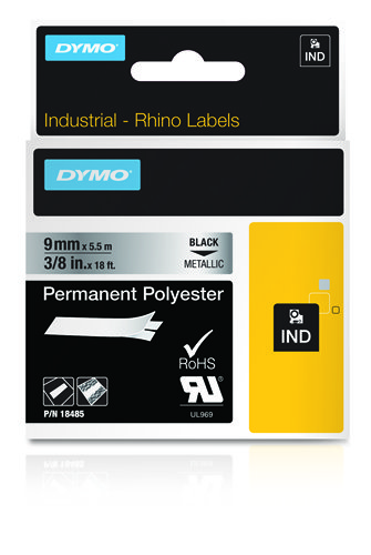 DYMO 18485 Label Tape - Multi Color - Polyester - Rhino Compatible