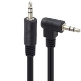 PremiumCord kjackmm1-90 Jack kabel 1 m, jack plug 3,5 mm, stereo jack stekker op stekker 90°, Aux headset audio aansluitkabel, voor TV mobiele telefoons MP3 HiFi, afgeschermd, zwart