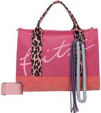 Fritzi aus Preußen Schoudertas Tote Bag Limited Summer Canvas Leo Pink Fruity Roze