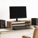 vidaXL Monitorstandaard 54x22x15 cm bewerkt hout artisanaal eikenkleur