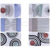 Set Venice Lido Modern Set van 6 dubbelzijdige placemats