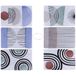 Set Venice Lido Modern Set van 6 dubbelzijdige placemats