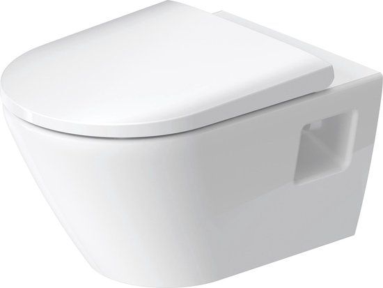 Duravit D-Neo Wandtoilet - 37x54x40cm - Wit Hoogglans - Zonder Spoelrand - Diepspoel