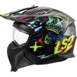 LS2 OF606 Drifter Rayz Zwart Blauw XL Integraalhelm