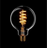 Expo Trading ETH Globe 80mm Filament spiraal LED 7w E27 240v 2200k 3 stappen dimbaar helder