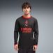 PUMA AC Milan 26/27 authentiek derde voetbalshirt met lange mouwen voor Heren, Grijs/Rood, Maat 3XL