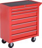 DURHAND Werkstattwagen Stahl 69L x 33B x 75H cm Rot