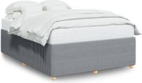 vidaXL Bedframe Stof Lichtgrijs 140x190 cm