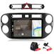 Awesafe VW Tiguan 5N (2007-2016) Radio-inbouwkit met Carplay, Android Auto, Navigatie, Bluetooth, DAB+, Achteruitrijcamera, 9 inch Scherm, 64GB Opslag