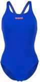 Arena Dames Badpak Team Swim Pro Solid Neon-Blauw/Team-Oranje