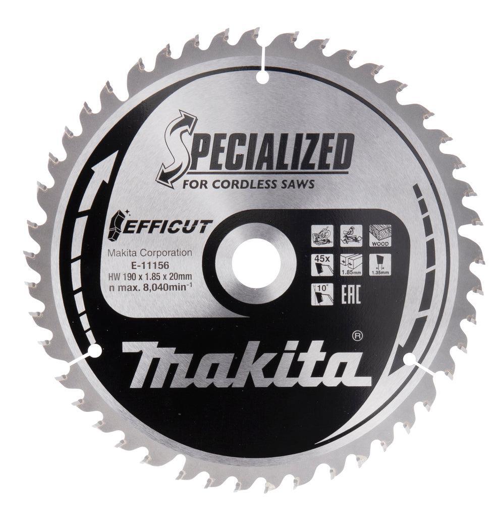 Makita Cirkelzaagblad voor Hout | Ø 190mm Asgat 20mm 45T - E-11156