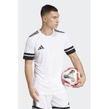 adidas heren Squadra25 Jersey Short Sleeve Shirt, White/Black, XXL